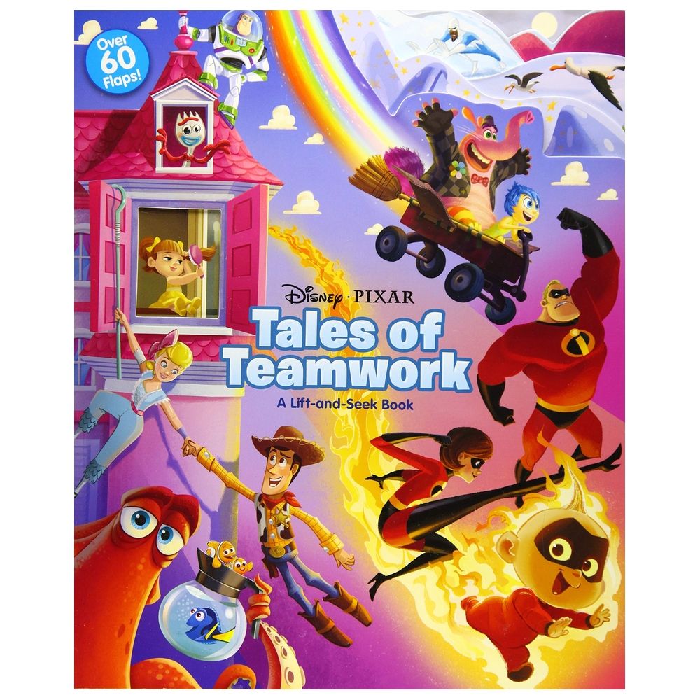  كتاب disney pixar tales of teamwork: a lift-and-seek book