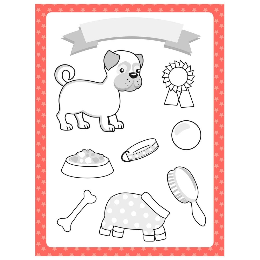  كتاب the too cute coloring book: puppies