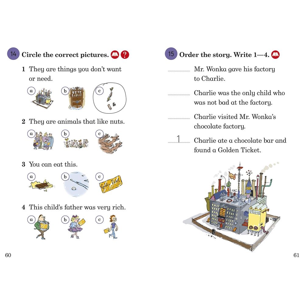  كتاب ladybird readers level 3 - charlie and the chocolate factory