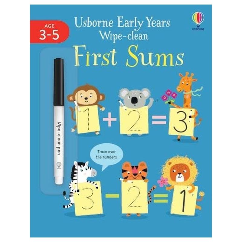 Usborne Books - Early Years Wipe-Clean First Sums