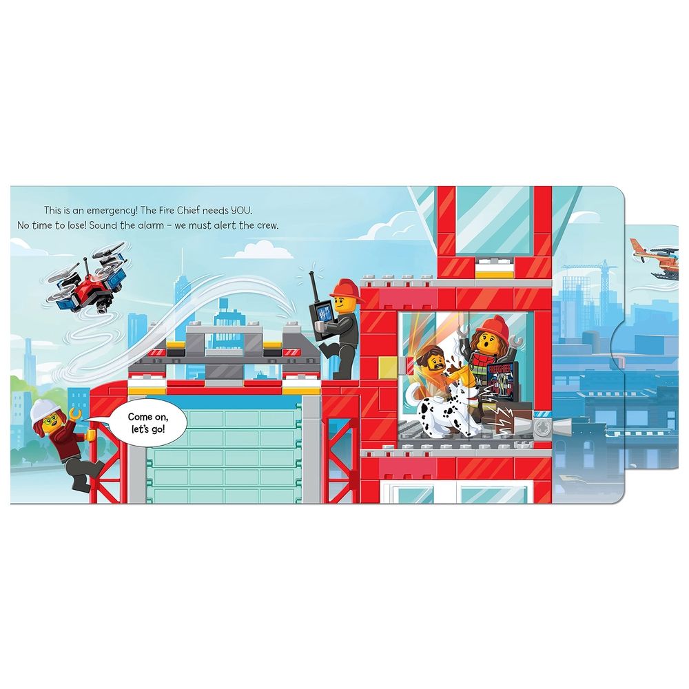 Lego Fire Station: A Push, Pull And Slide