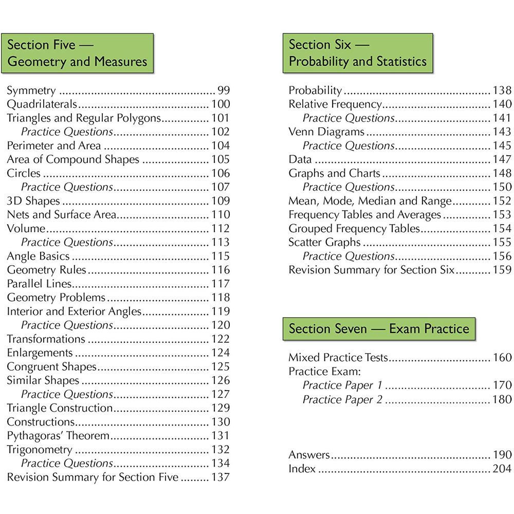 Key Stage 3 Maths Complete Revision & Practice - Higher