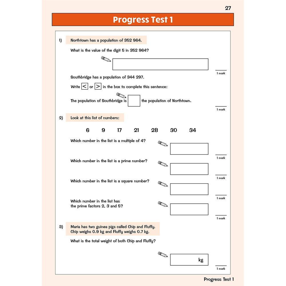  كتاب key stage 2 maths targeted question book - year 5