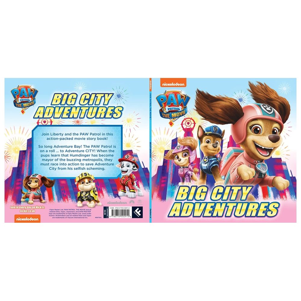 كتاب Paw Patrol The Movie: Big City Adventures