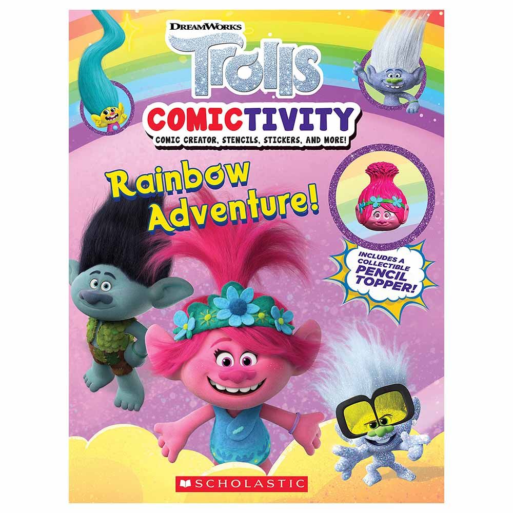 كتاب Trolls Comictivity Rainbow Adventure