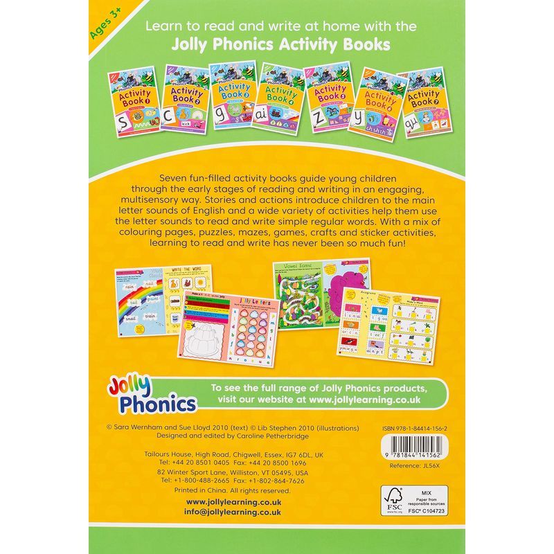 Jolly Phonics Activity Book 4: In Precursive Letters: British English Edition