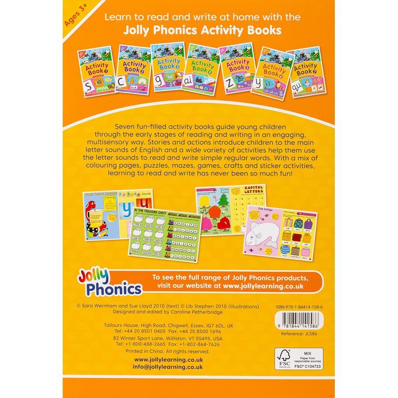 Jolly Phonics Activity Book 6: British English Edition