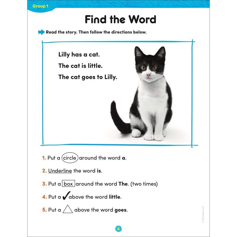 100 Words For Kids To Read In Kindergarten Workbook