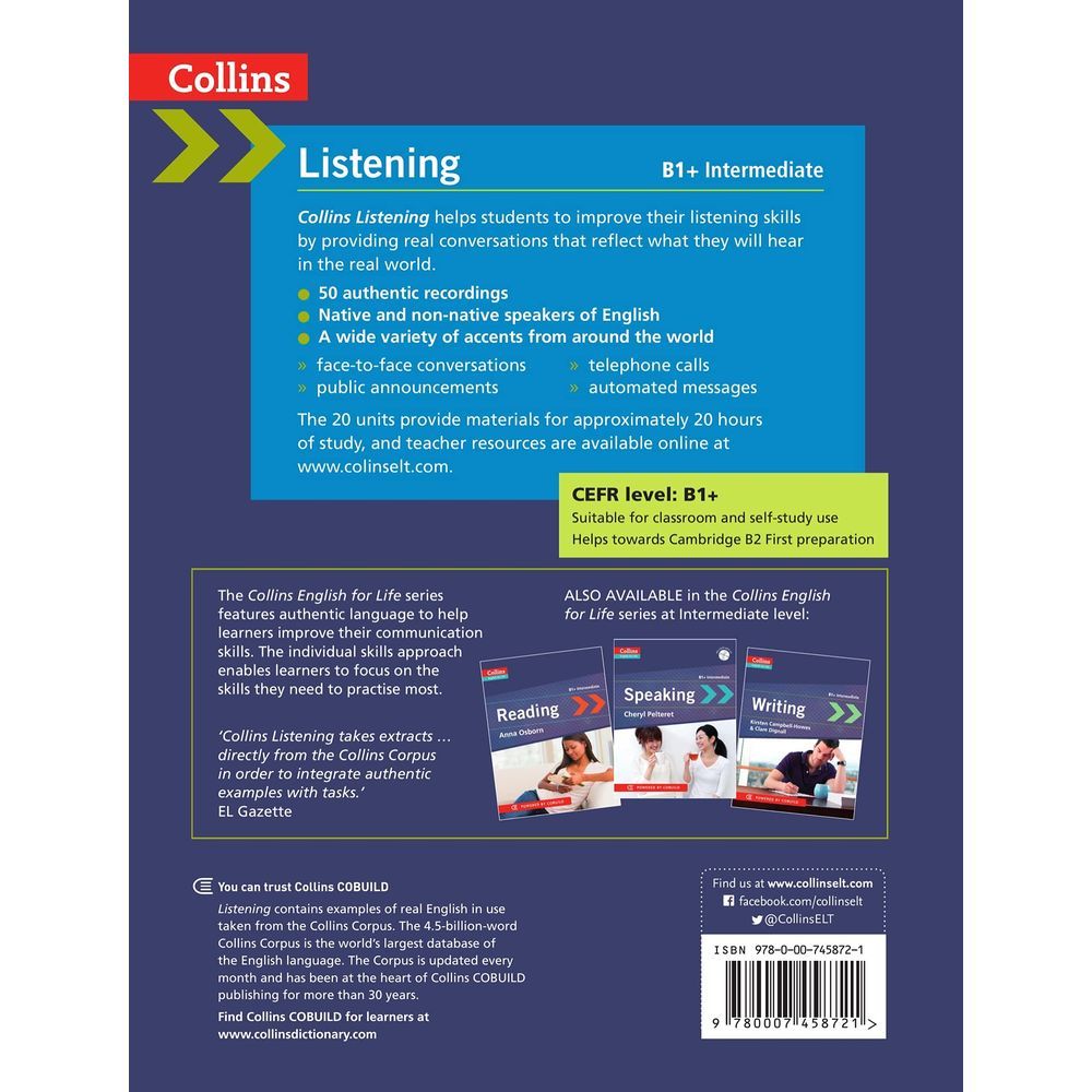 كتاب Listening: B1+ Intermediate