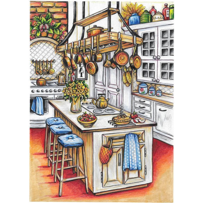 Creative Haven Country Kitchen Charm Coloring Book