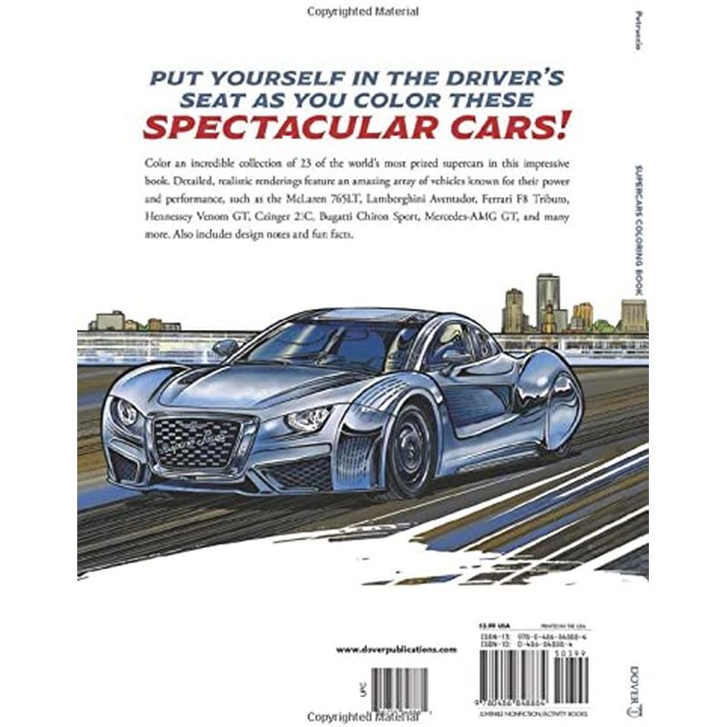 Supercars Coloring Book