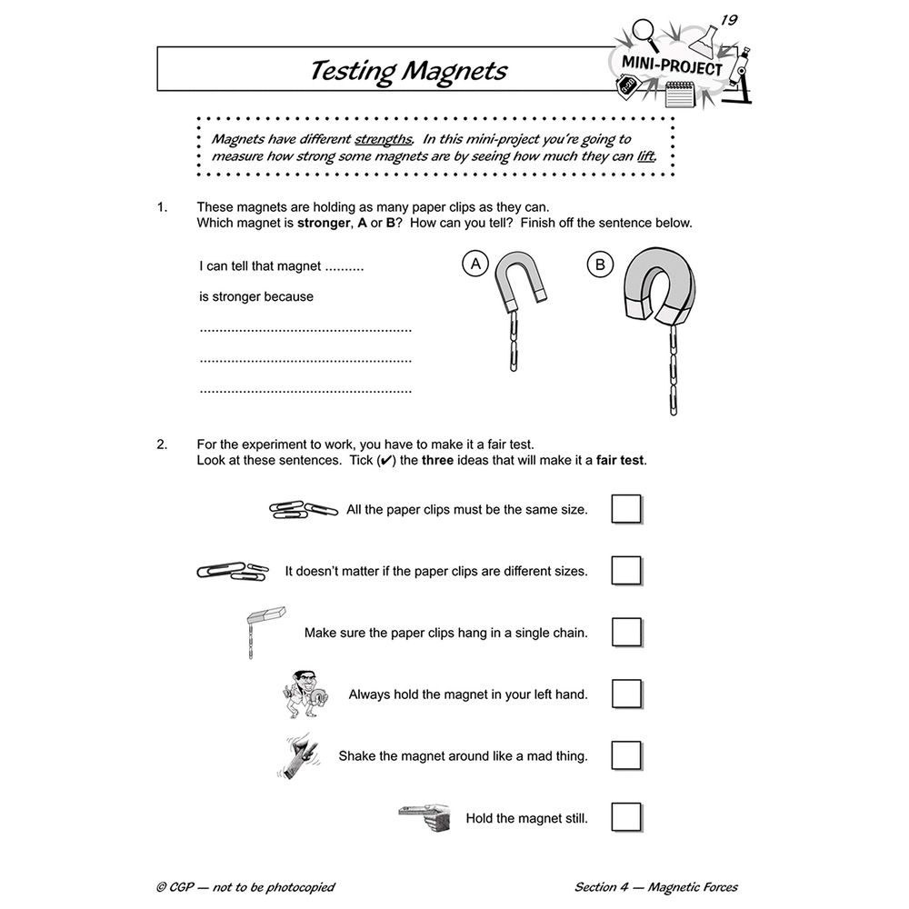  كتاب ks2 science year three workout: light & forces