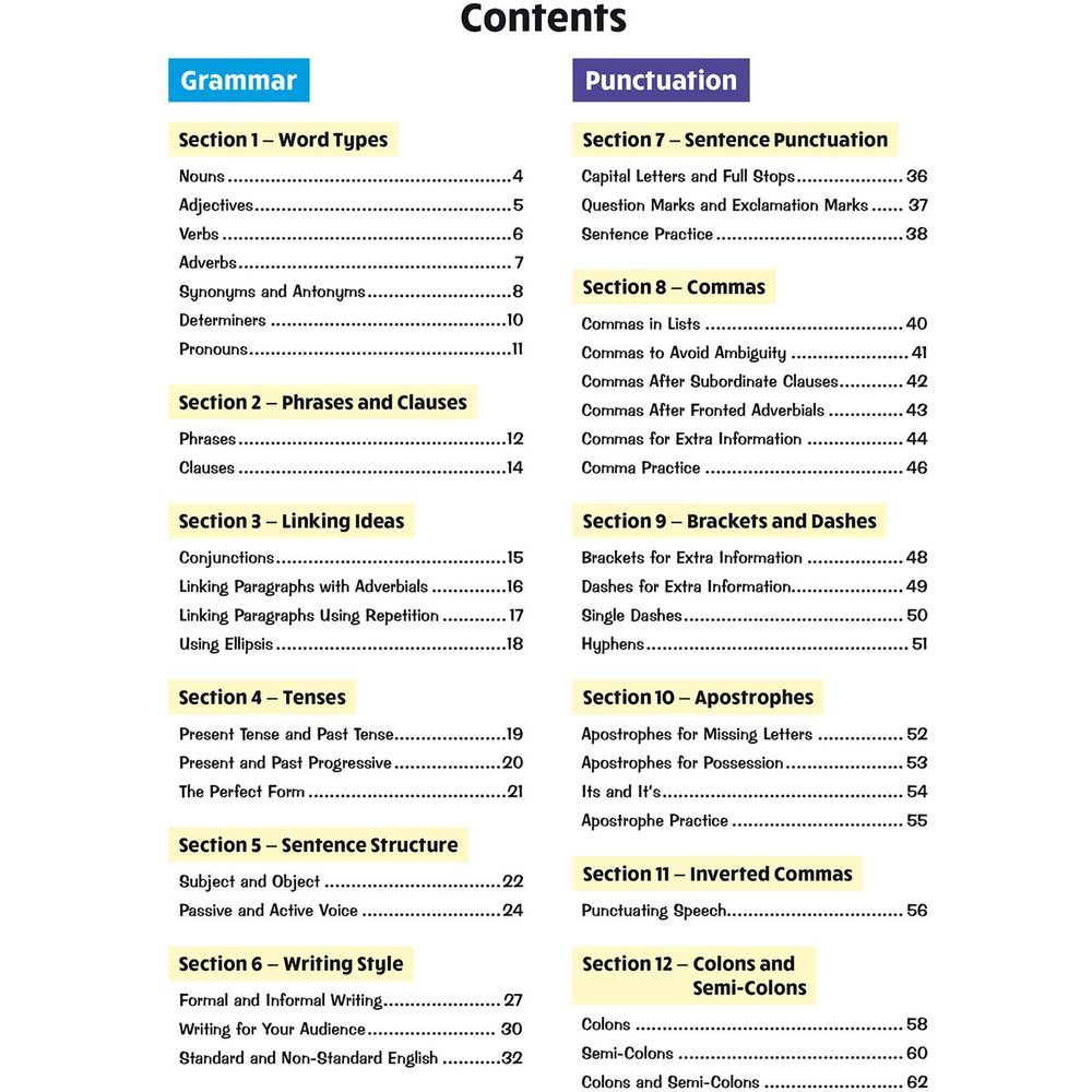  كتاب ks2 english grammar, punctuation & spelling: year 6