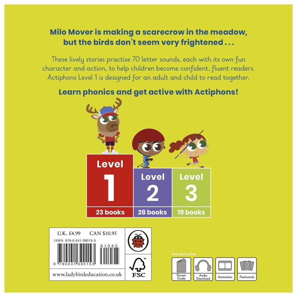  كتاب actiphons level 1 book 7 milo mover: learn phonics and get active with actiphons!