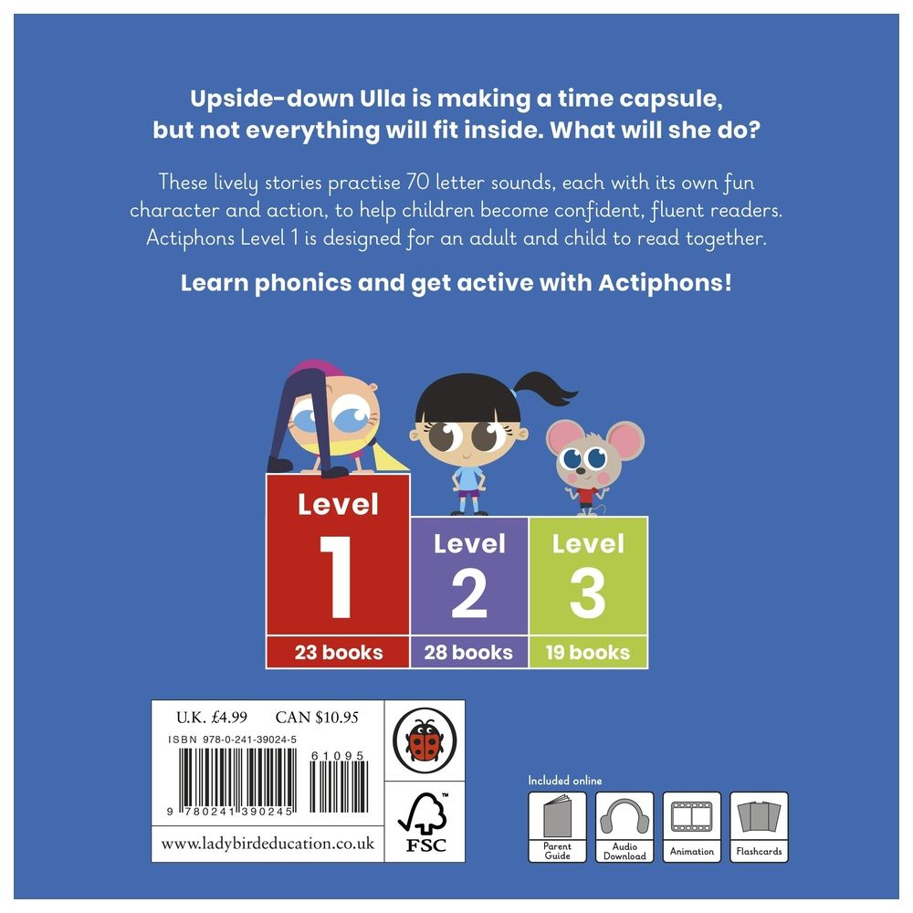 Actiphons Level 1 Book 15 Upside-Down Ulla: Learn Phonics And Get Active With Actiphons!