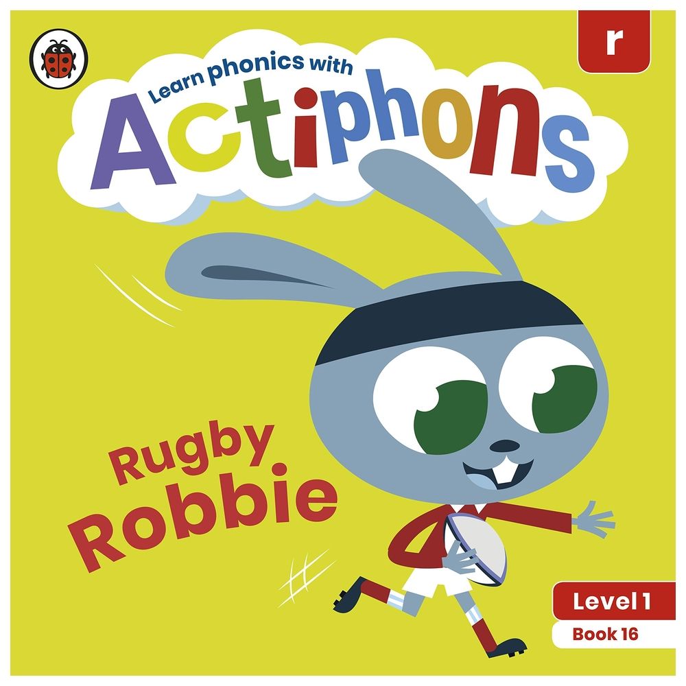  كتاب learn phonics with actiphons: rugby robbie - level 1 book 16