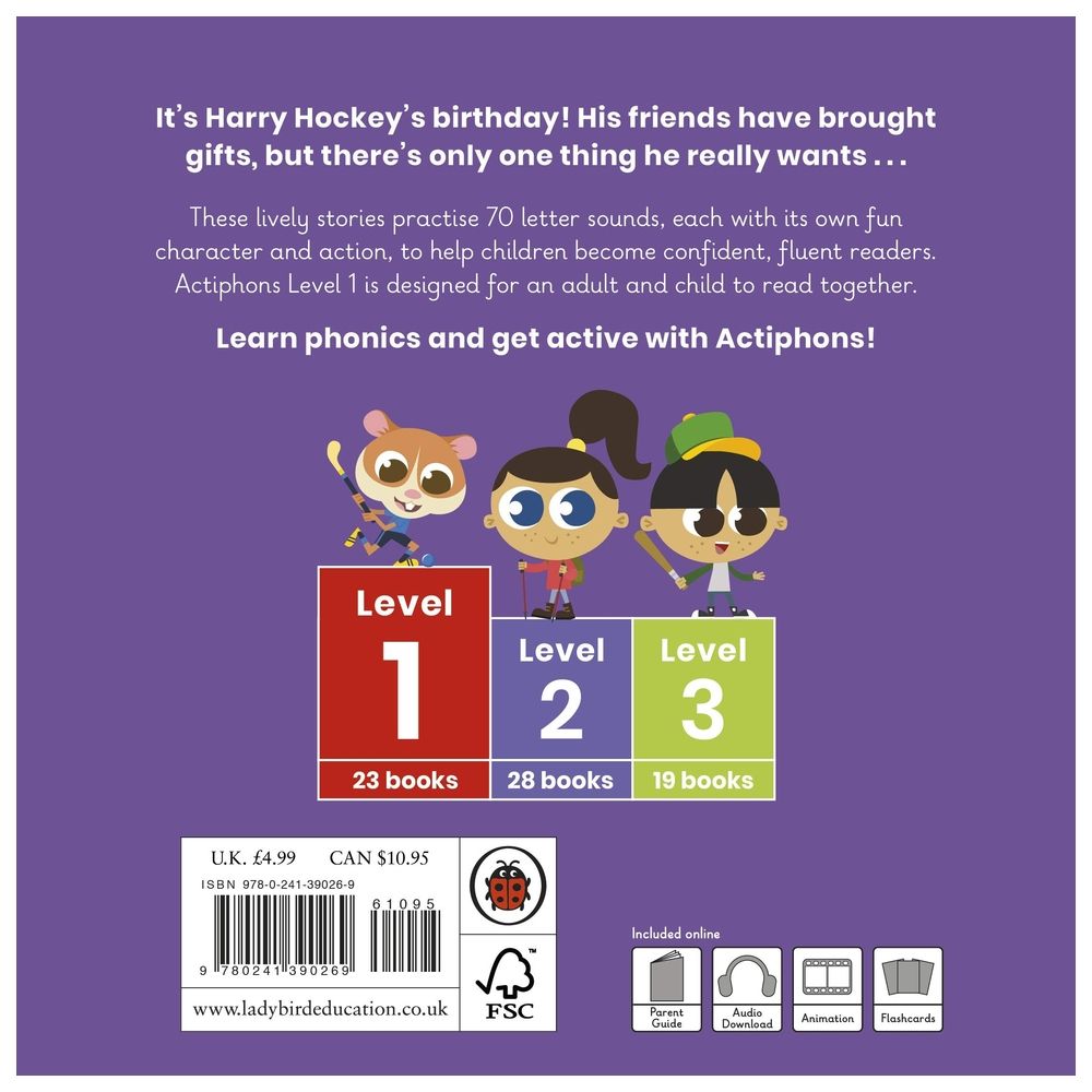 Actiphons Level 1 Book 17 Harry Hockey: Learn Phonics And Get Active With Actiphons!