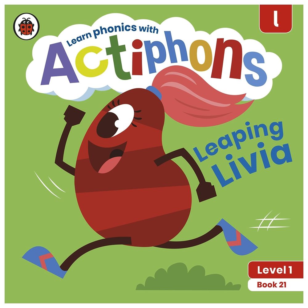  كتاب actiphons level 1 book 21 leaping livia: learn phonics and get active with actiphons!