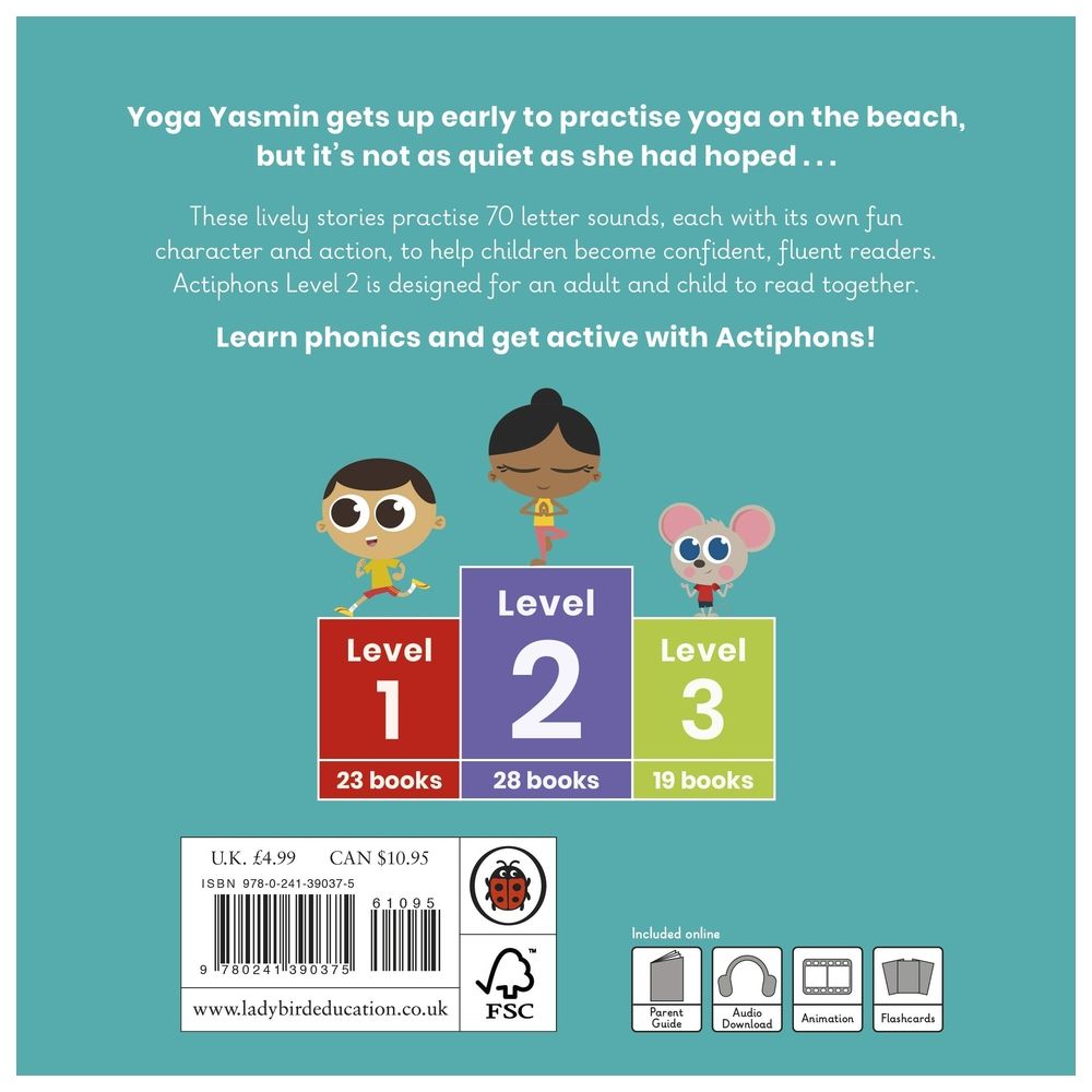 Actiphons Level 2 Book 5 Yoga Yasmin: Learn Phonics And Get Active With Actiphons!