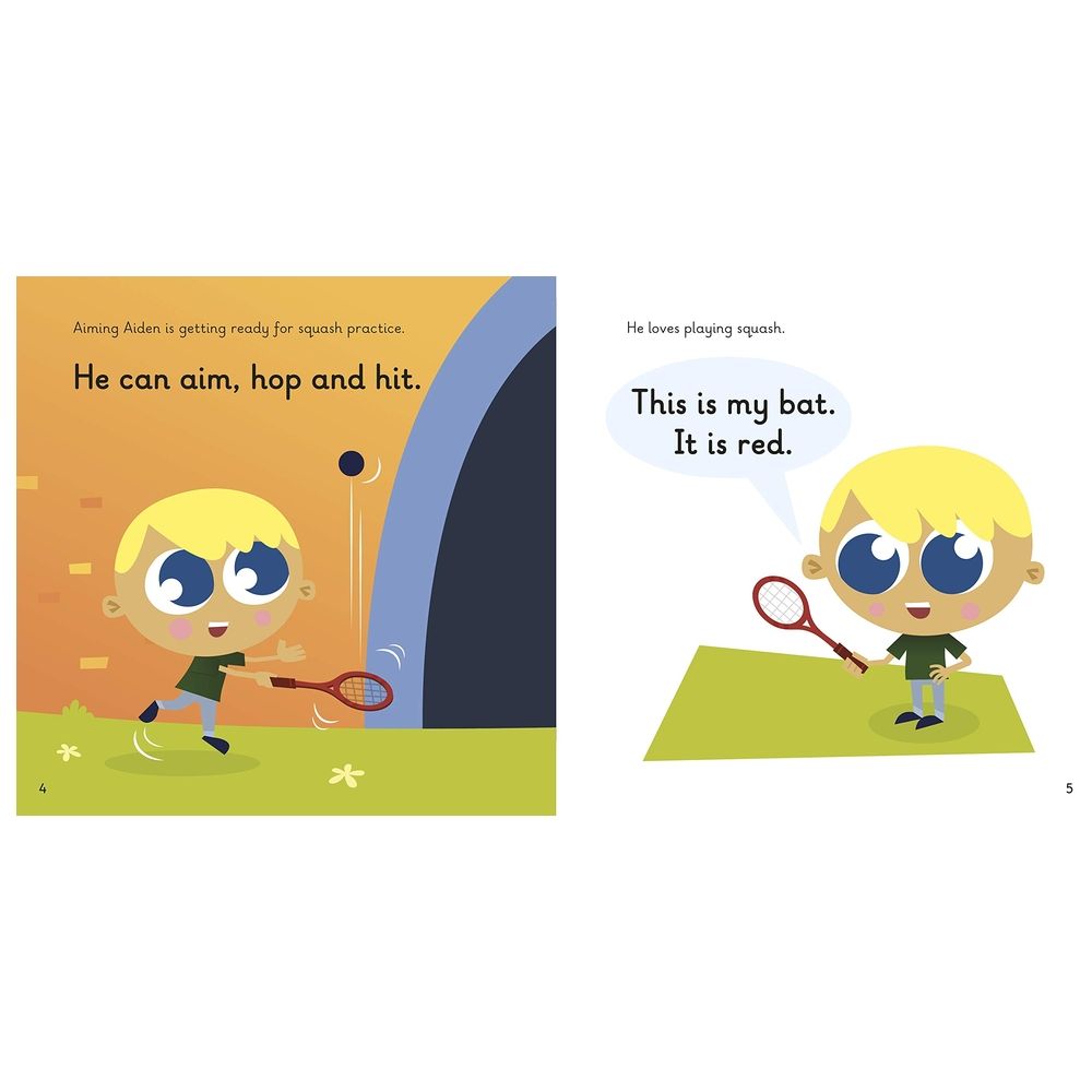  كتاب actiphons level 2 book 14 aiming aiden: learn phonics and get active with actiphons!