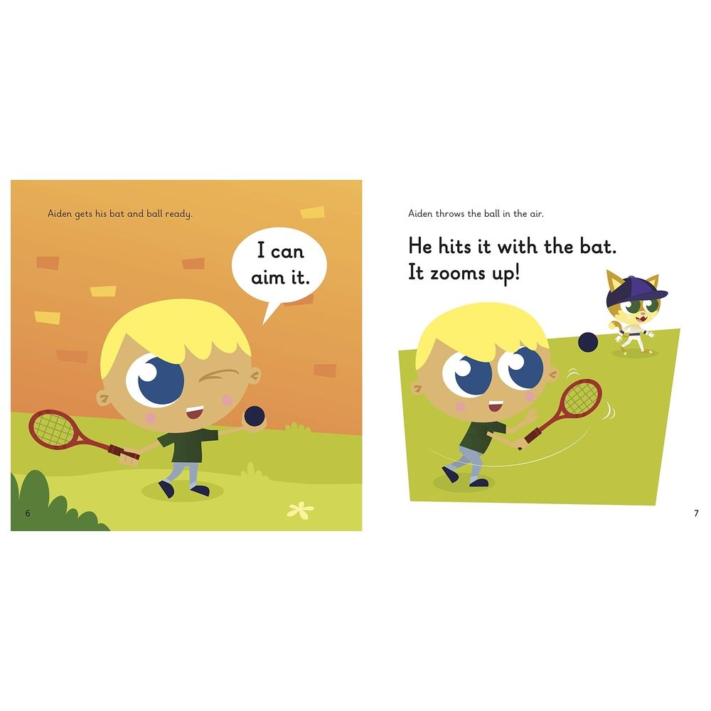  كتاب actiphons level 2 book 14 aiming aiden: learn phonics and get active with actiphons!