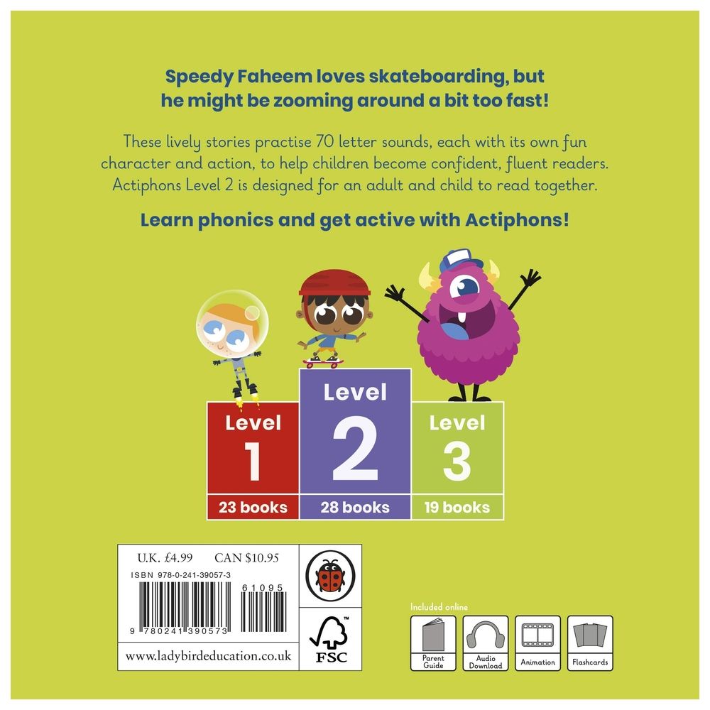  كتاب actiphons level 2 book 15 speedy faheem: learn phonics and get active with actiphons!