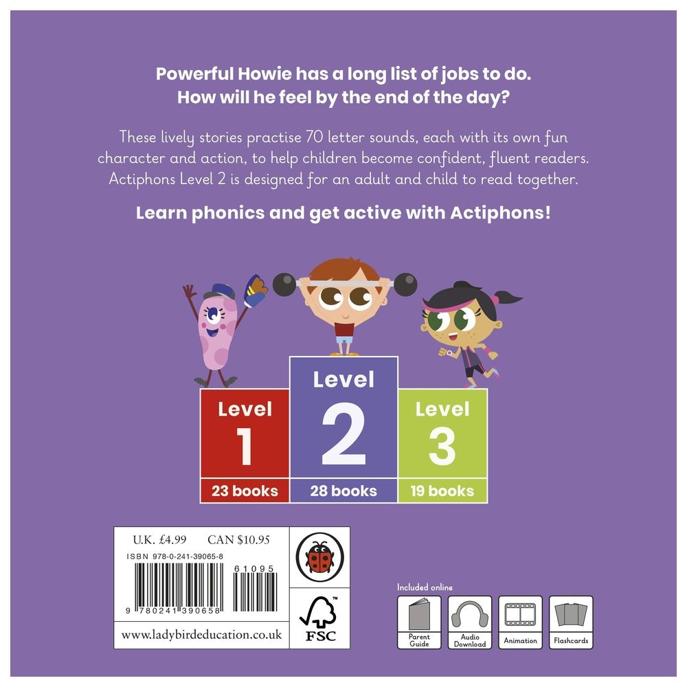 Actiphons Level 2 Book 23 Powerful Howie: Learn Phonics And Get Active With Actiphons!