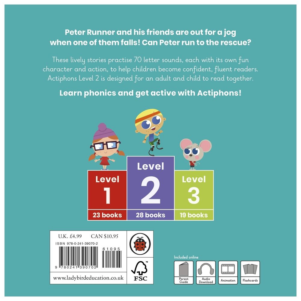 Actiphons Level 2 Book 28 Peter Runner: Learn Phonics And Get Active With Actiphons!