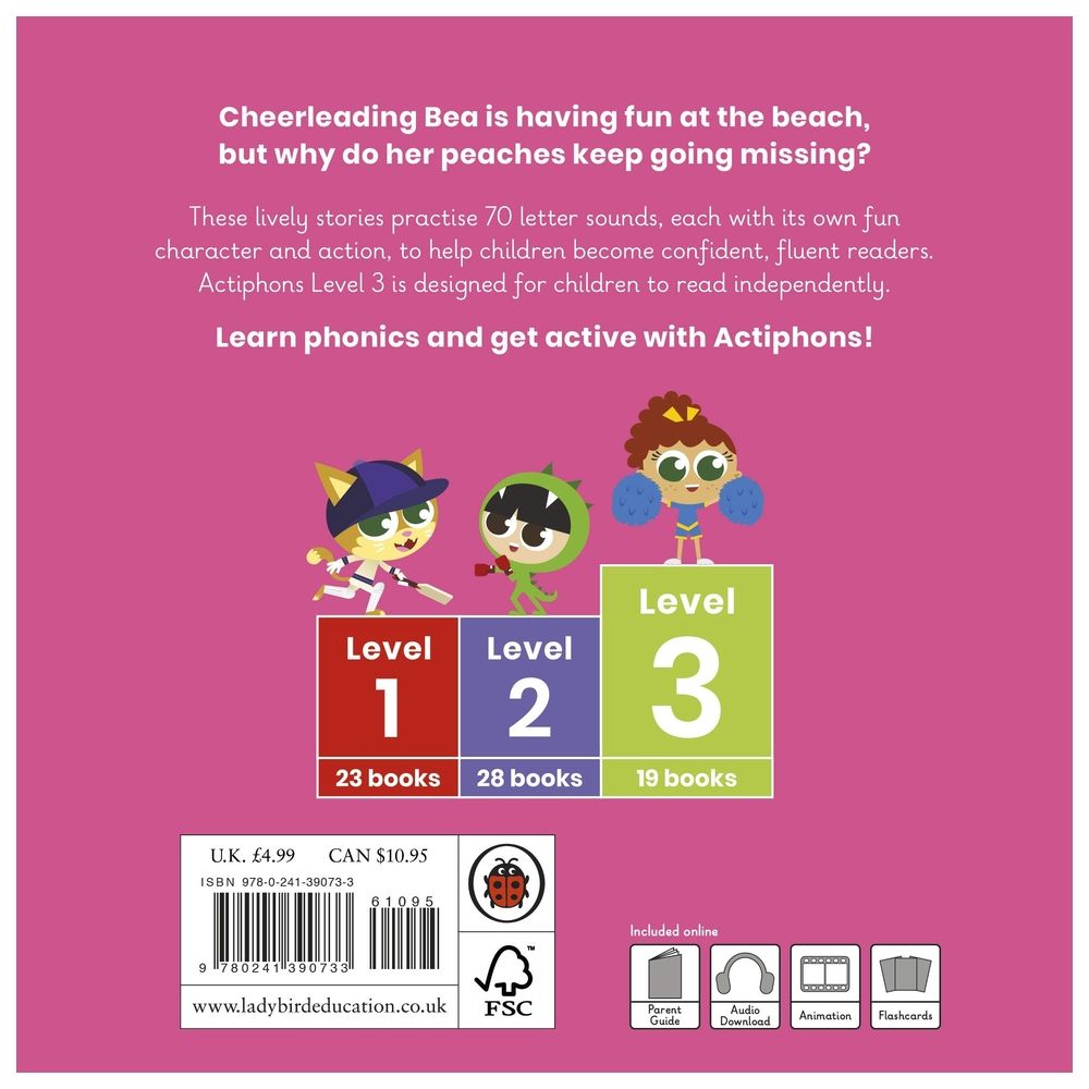  كتاب actiphons level 3 book 4 cheerleading bea: learn phonics and get active with actiphons!