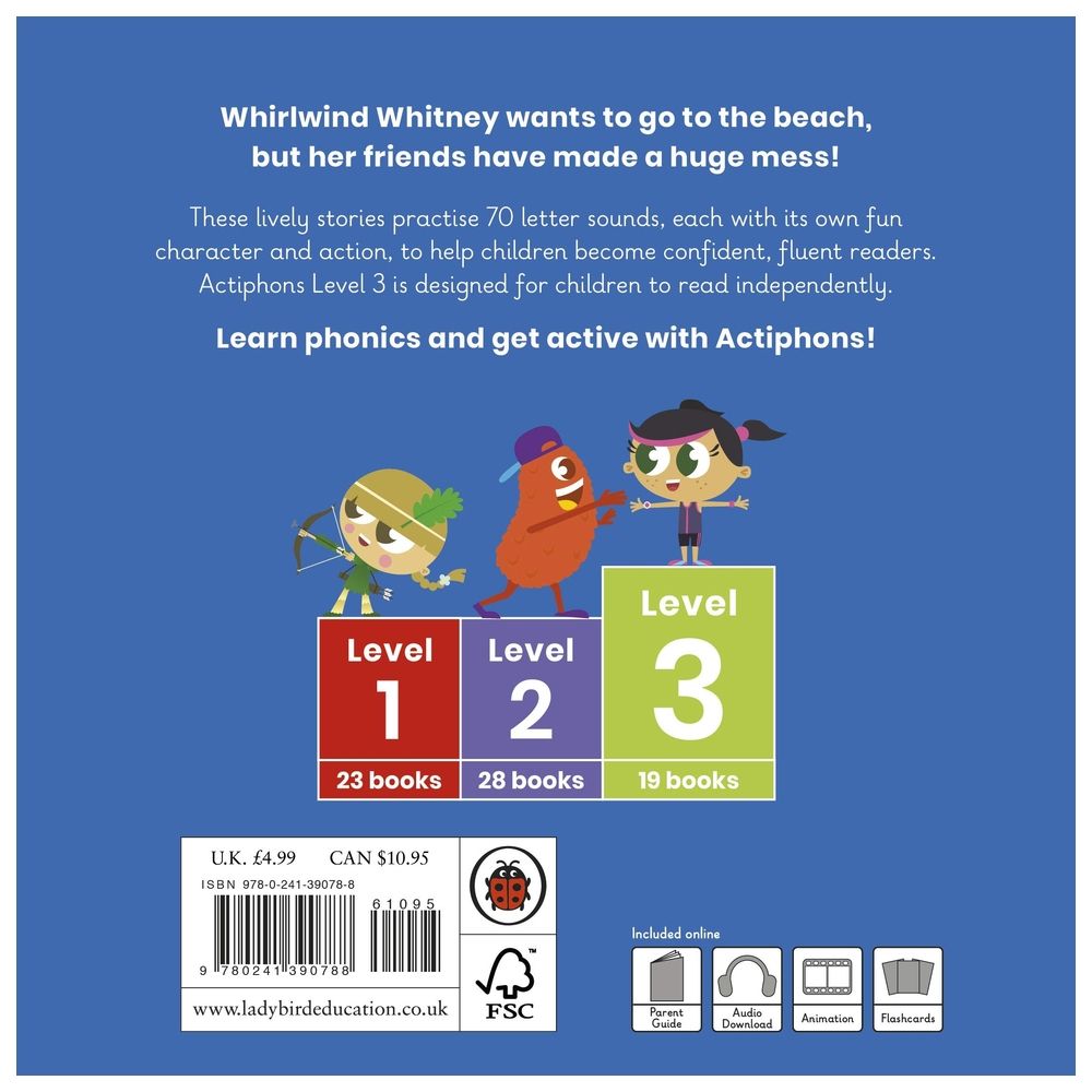  كتاب actiphons level 3 book 9 whirlwind whitney: learn phonics and get active with actiphons!