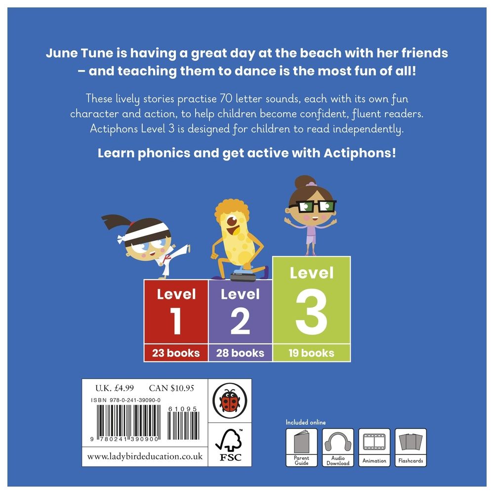  كتاب actiphons level 3 book 19 june tune: learn phonics and get active with actiphons!