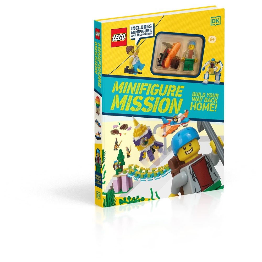  كتاب lego minifigure mission: with lego minifigure and accessories