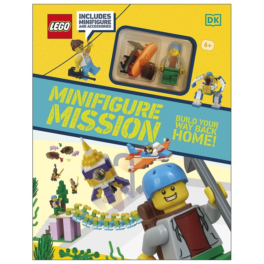  كتاب lego minifigure mission: with lego minifigure and accessories