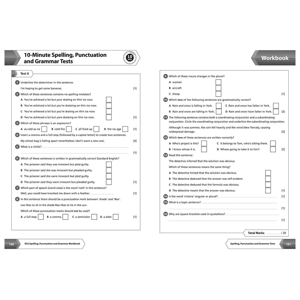 KS3 Spelling Punctuation And Grammar All In One Complete Revision And Practice