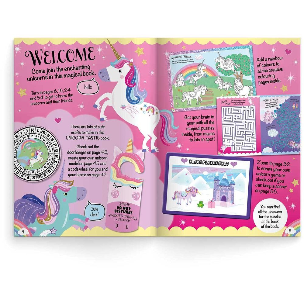  كتاب crystal unicorns annual 2022 activity book