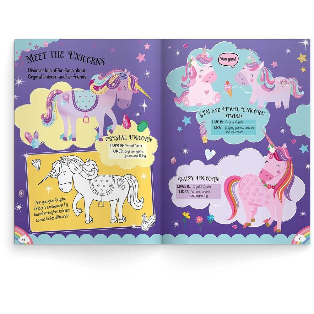  كتاب crystal unicorns annual 2022 activity book