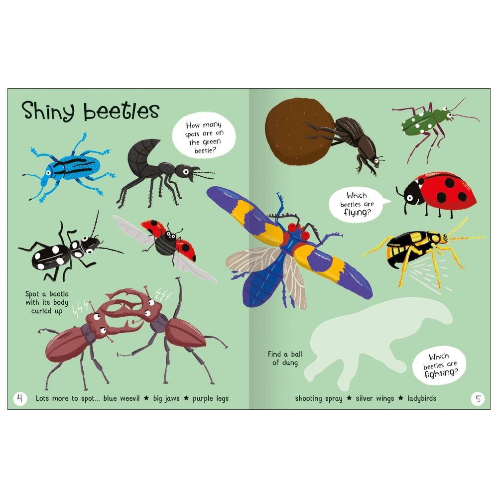  كتاب lots to spot sticker book: bugs!