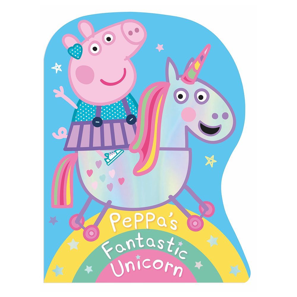  كتاب peppa pig: peppa's fantastic unicorn shaped board book