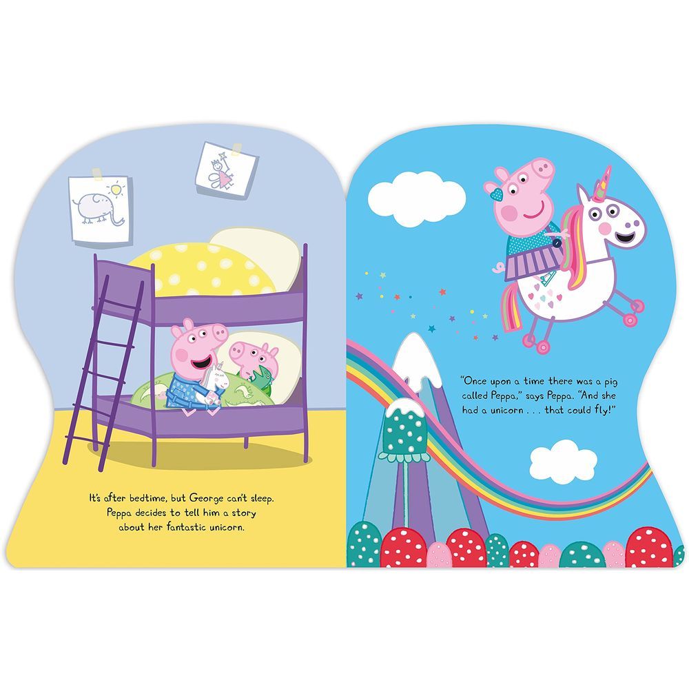  كتاب peppa pig: peppa's fantastic unicorn shaped board book