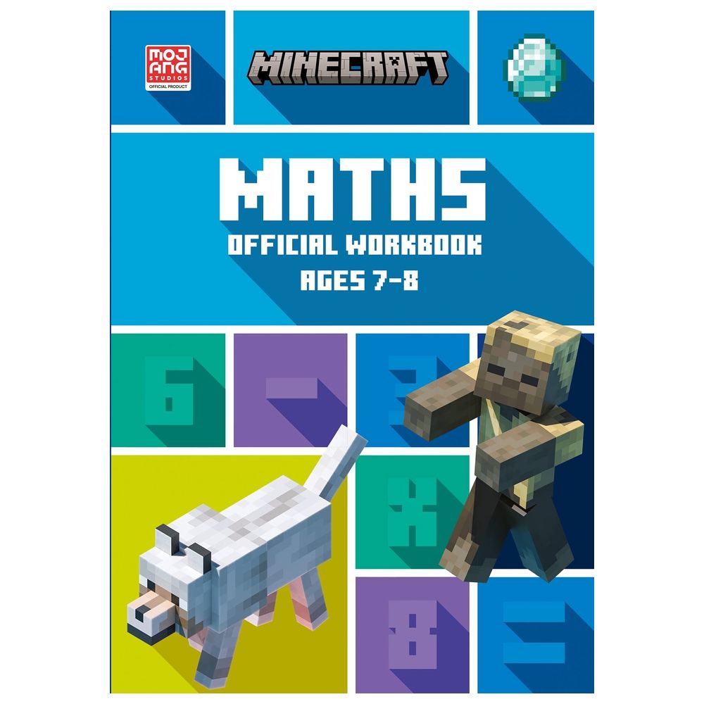 كتاب التمارين Minecraft Maths Ages 7-8: Official Workbook