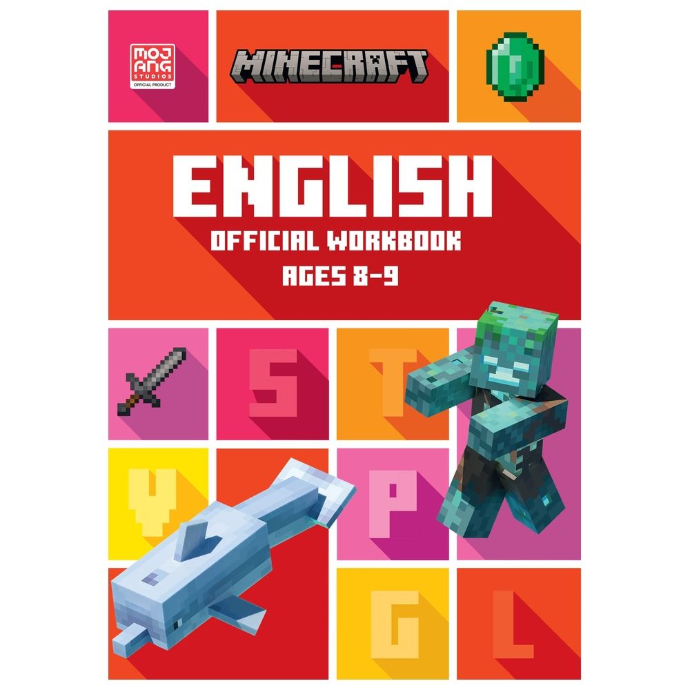 كتاب التمارين Minecraft English Ages 8-9: Official Workbook