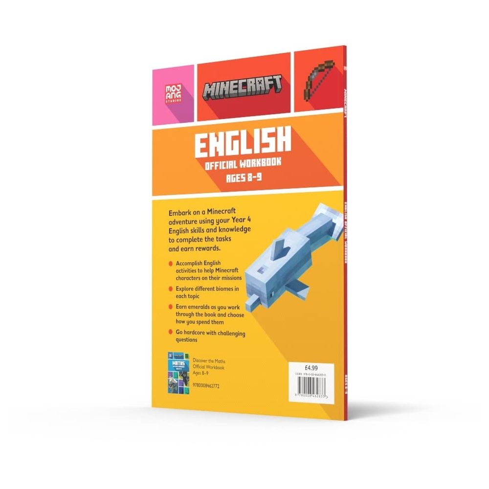 كتاب التمارين Minecraft English Ages 8-9: Official Workbook