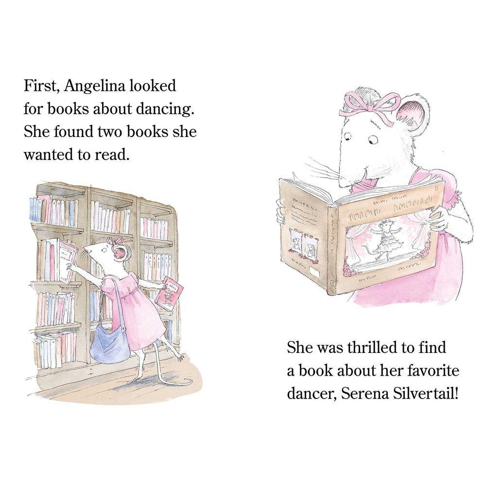  كتاب angelina ballerina loves the library: ready-to-read level 1