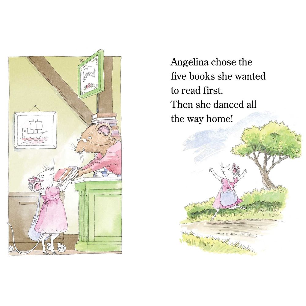  كتاب angelina ballerina loves the library: ready-to-read level 1