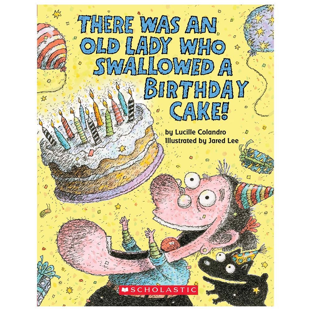  كتاب there was an old lady who swallowed a birthday cake