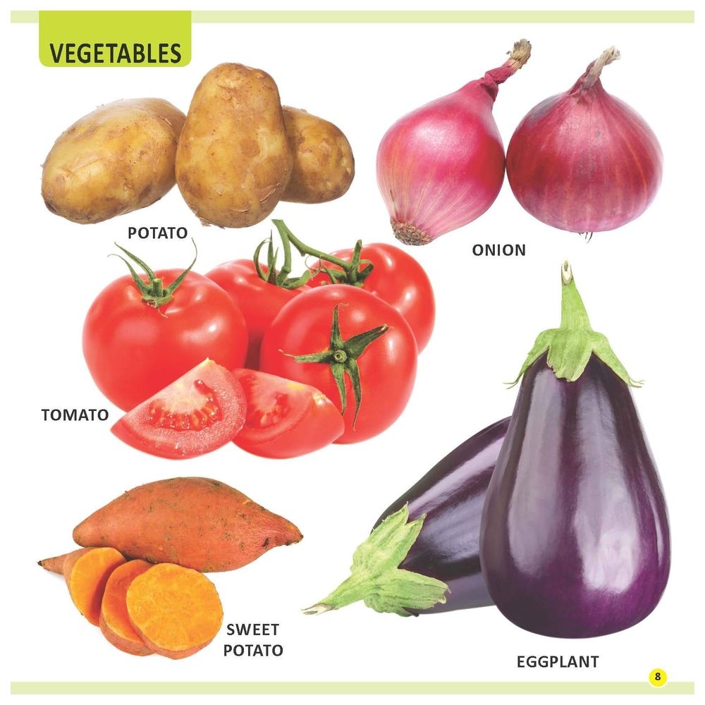  كتاب my first library fruits and vegetables