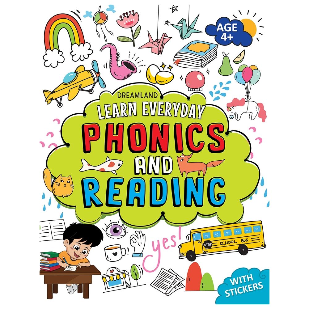  كتاب learn everyday phonics and reading- age 4+