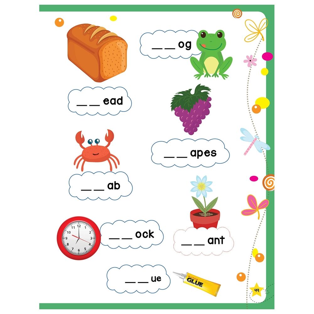  كتاب learn everyday phonics and reading- age 4+