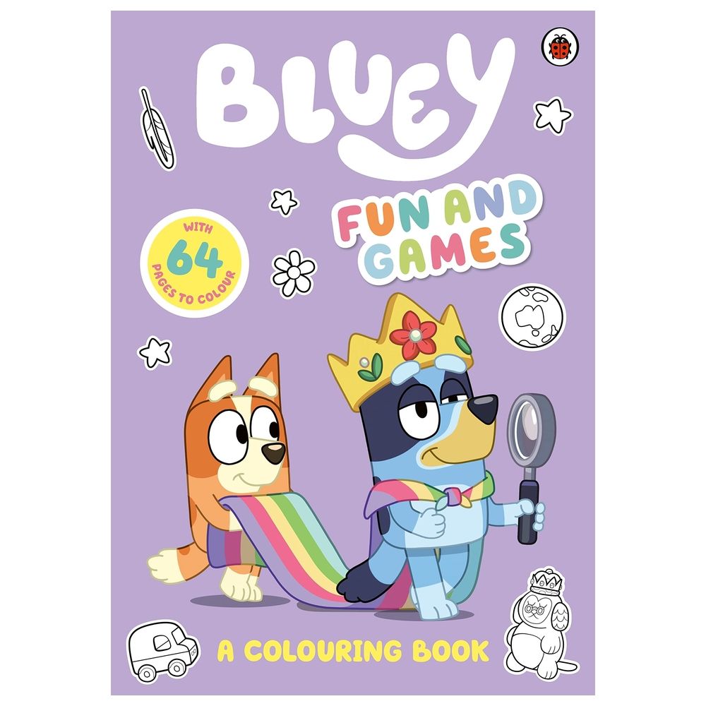  كتاب bluey: fun and games colouring book: official colouring book