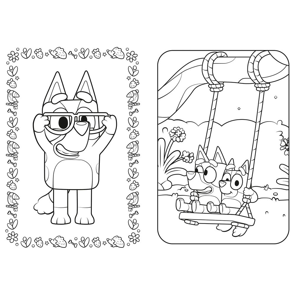  كتاب bluey: fun and games colouring book: official colouring book